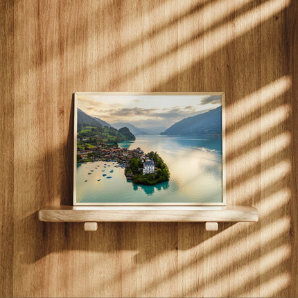 Iseltwald on Lake Brienz ,Swiss Alps, Switzerland