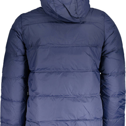 LA MARTINA Jacke Herren – Blaue Winterjacke mit Kapuze und Kontrastdetails