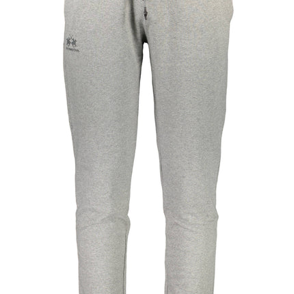 LA MARTINA Jogginghose Herren – Graue Sporthose mit Logo-Print