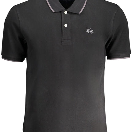 LA MARTINA Poloshirt Herren – Kurzarm in Blau mit Stickerei | soulluna.de