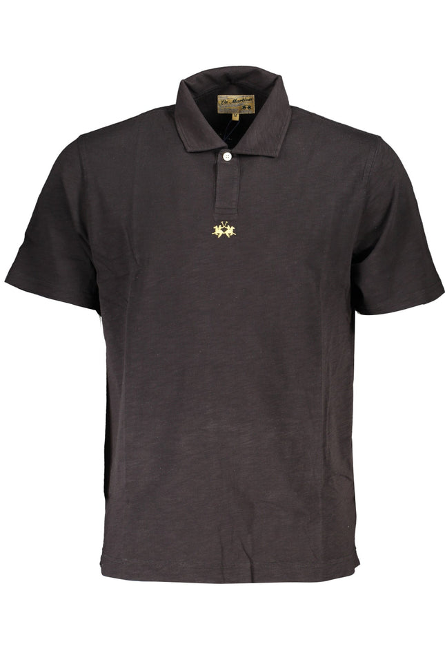 LA MARTINA Poloshirt Herren – Kurzärmliges Polohemd in Schwarz | soulluna.de