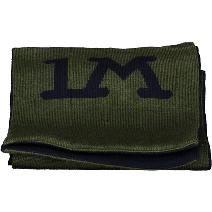 LA MARTINA Herrenschal Grün – Mit Logo-Druck und Kontrastdetails für Herbst/Winter