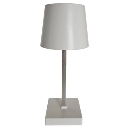 SEO. Lampe LED ohne Kabel Touch Tischleuchte Tischlampe Leuchte kabellos dimmbar - Weiß, Höhe 26 cm (Modell Molly) Linkreich