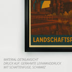 Gerahmte Leinwand mit Schattenfuge (3 cm) / 20 x 20 cm / ohne Aufhängeset - Mattschwarzer Schweberahmen
