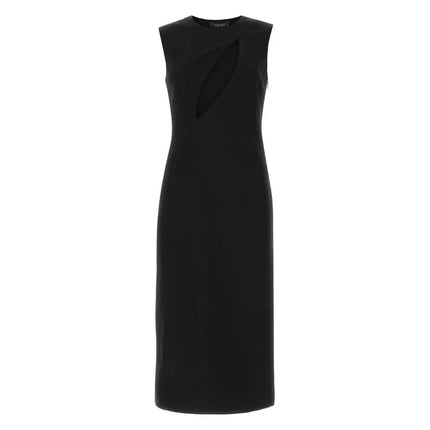 Versace natural viscose dress black
