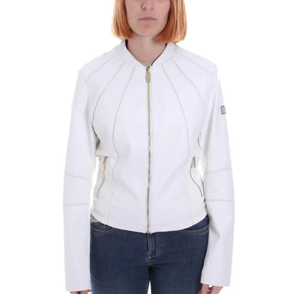 Yes Zee short jacket in eco-leather white