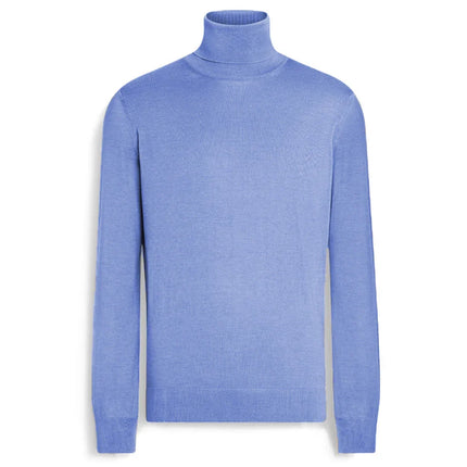 emilio romanelli - Sweaters - 87103-dolcevita-131azzurro