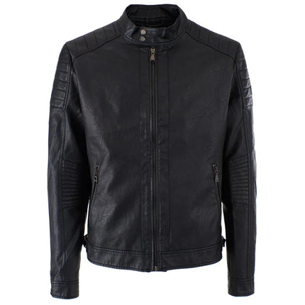 Yes Zee eco-leather jacket black