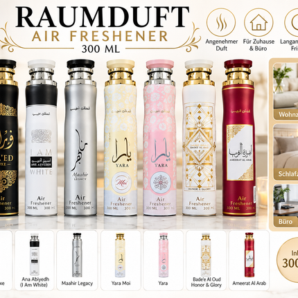 Lattafa Air Freshener 300 ml – Raumduft Varianten