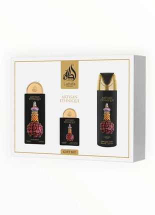 Lattafa Pride Artisan Ethnique – Unisex Gift Set 3-piece