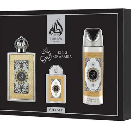 Lattafa Pride King of Arabia – Herren Geschenkset 3-teilig - Linkreich
