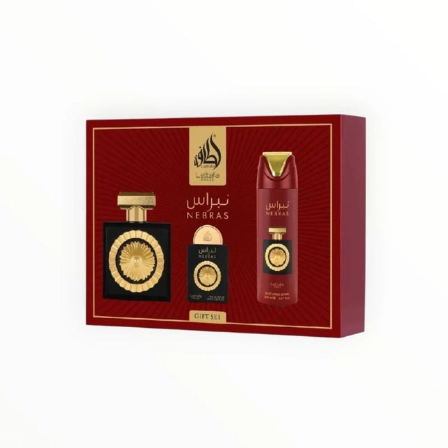 Lattafa Pride Nebras – 3-teiliges Damen-Parfum-Set mit Eau de Parfum 100 ml €17.99 Linkreich