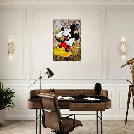 Laughing Mickey - Leinwandbild Pop Art (Canvas) kaufen bei Linkreich – Jetzt entdecken!