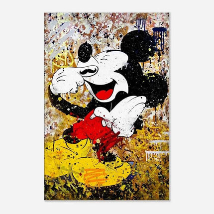 Laughing Mickey - Leinwandbild Pop Art (Canvas) kaufen bei Linkreich – Jetzt entdecken!