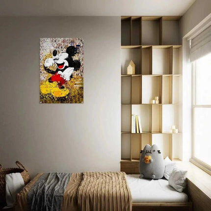 Laughing Mickey - Leinwandbild Pop Art (Canvas) kaufen bei Linkreich – Jetzt entdecken!