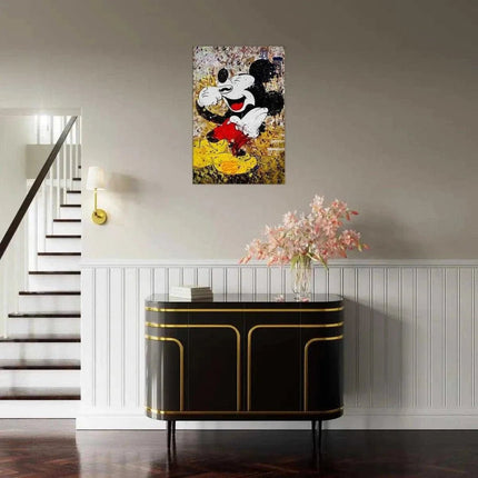 Laughing Mickey - Leinwandbild Pop Art (Canvas) kaufen bei Linkreich – Jetzt entdecken!