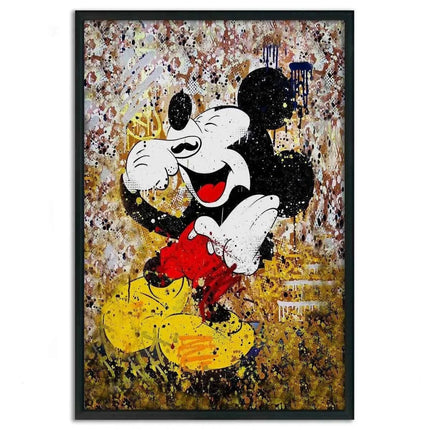 Laughing Mickey - Leinwandbild Pop Art (Canvas) kaufen bei Linkreich – Jetzt entdecken!