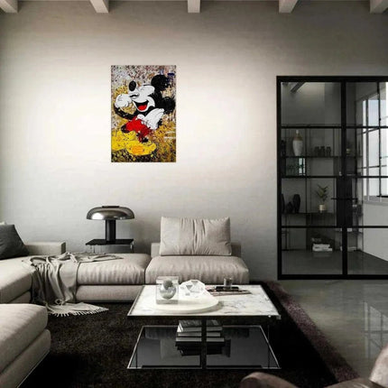 Laughing Mickey - Leinwandbild Pop Art (Canvas) kaufen bei Linkreich – Jetzt entdecken!