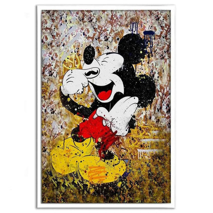 Laughing Mickey - Leinwandbild Pop Art (Canvas) kaufen bei Linkreich – Jetzt entdecken!