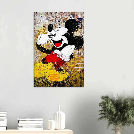 Laughing Mickey - Leinwandbild Pop Art (Canvas) kaufen bei Linkreich – Jetzt entdecken!