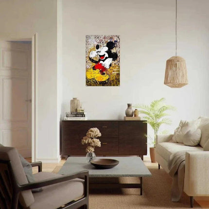 Laughing Mickey - Leinwandbild Pop Art (Canvas) kaufen bei Linkreich – Jetzt entdecken!
