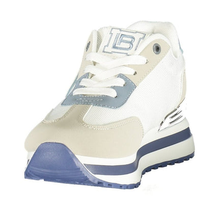 SEO. Laura Biagiotti Damen - Sportschuhe Weiss – Leichte Sneaker für Frühjahr/Sommer - Beige Linkreich