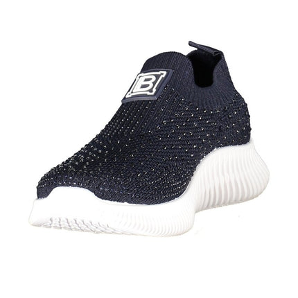 SEO. Laura Biagiotti Damen - Sportschuhe Weiss – Sneaker mit Strassapplikationen für Frühjahr/Sommer - Schwarz Linkreich