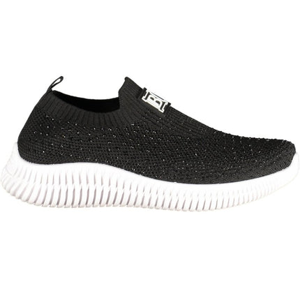 SEO. Laura Biagiotti Damen - Sportschuhe Weiss – Sneaker mit Strassapplikationen für Frühjahr/Sommer - Schwarz Linkreich