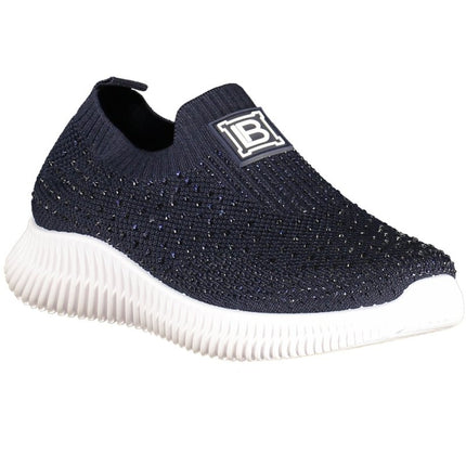 SEO. Laura Biagiotti Damen - Sportschuhe Weiss – Sneaker mit Strassapplikationen für Frühjahr/Sommer - Schwarz Linkreich