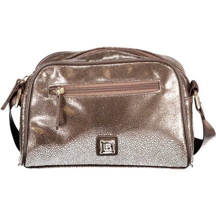 SEO. Laura Biagiotti Damentasche Bronze – Verstellbare Schultertasche für Herbst/Winter - Bronze Linkreich