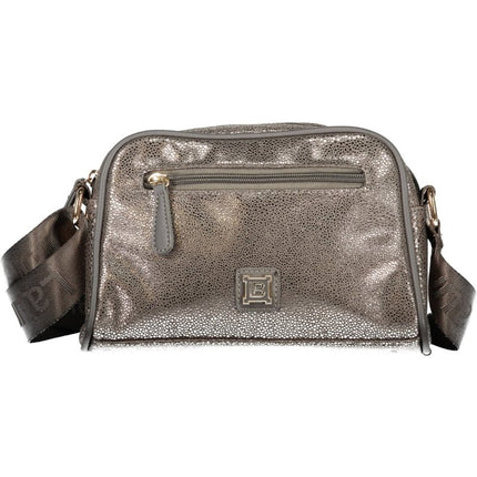 SEO. Laura Biagiotti Damentasche Bronze – Verstellbare Schultertasche für Herbst/Winter - Grau Linkreich