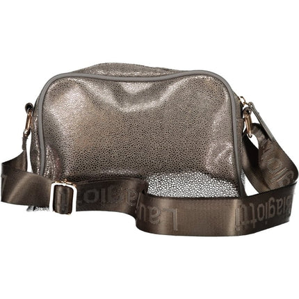 SEO. Laura Biagiotti Damentasche Bronze – Verstellbare Schultertasche für Herbst/Winter - Grau Linkreich