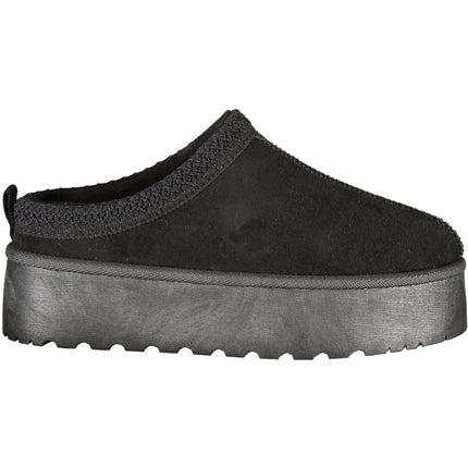 Laura Biagiotti Clogs Damen – Schwarze Winter-Clogs mit Pelz | soulluna.de