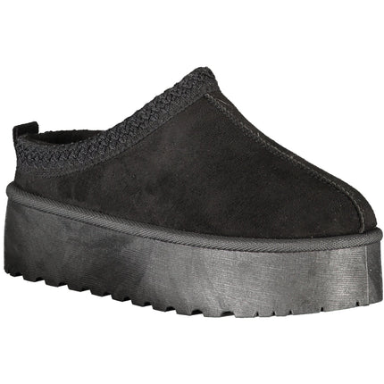 Laura Biagiotti Clogs Damen – Schwarze Winter-Clogs mit Pelz | soulluna.de