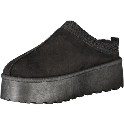 Laura Biagiotti Clogs Damen – Schwarze Winter-Clogs mit Pelz | soulluna.de