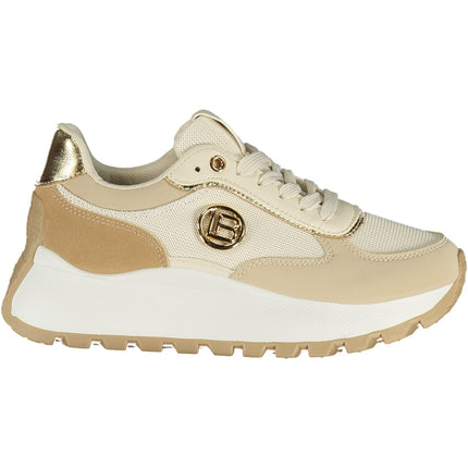 Laura Biagiotti Damen-Sportschuhe Weiss – Elegante Sneaker mit goldenen Details für Frühjahr/Sommer