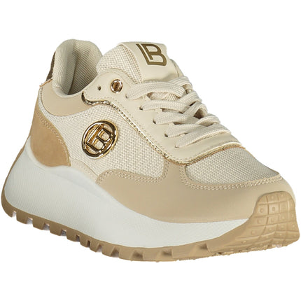 Laura Biagiotti Damen-Sportschuhe Weiss – Elegante Sneaker mit goldenen Details für Frühjahr/Sommer