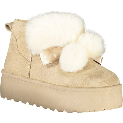 Laura Biagiotti Damenstiefel Braun – Stiefeletten mit Pelz & Keilabsatz | soulluna.de