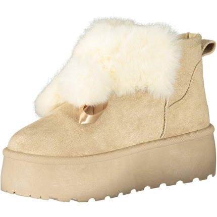 Laura Biagiotti Damenstiefel Braun – Stiefeletten mit Pelz & Keilabsatz | soulluna.de