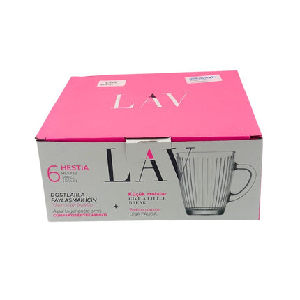 LAV Hestia Henkelglas 6er Set 300ml HES422F