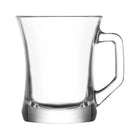 LAV Teeglas Set Zen 225ml 6er Set mit Henkel fuer tuerkischen Cay orientalische Teeglaeser ZPL404E