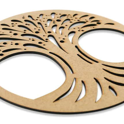SEO. Lebensbaum aus Holz 30cm Wanddeko - Linkreich