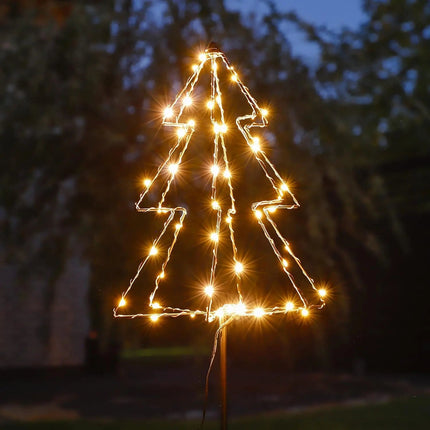 LED Gartenstecker Tannenbaum Weihnachtsbeleuchtung Beleuchtung Timer warmweiß (LED Gartenstecker) kaufen bei Linkreich – Jetzt entdecken!