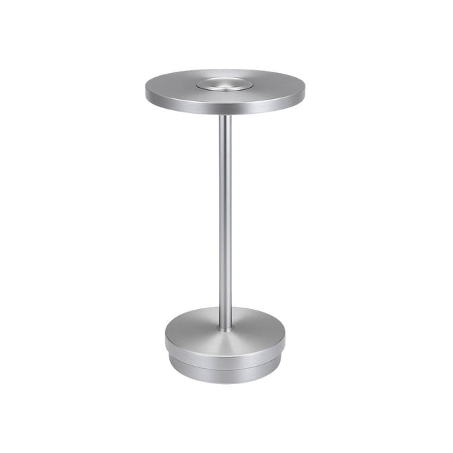 LED - Tischlampe Silber mit Touch - Bedienung – Schlankes, modernes Design für Büro, Empfang & Wohnen (Tischlampen) kaufen bei Linkreich – Jetzt entdecken!