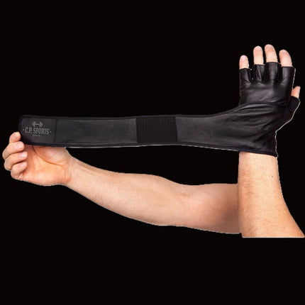 SEO. Leder Fitness Handschuhe mit Bandage - C.P. Sports - F16 - S I 7 I 16 - 18 cm Linkreich