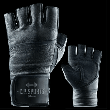 SEO. Leder Fitness Handschuhe mit Bandage - C.P. Sports - F16 - S I 7 I 16 - 18 cm Linkreich
