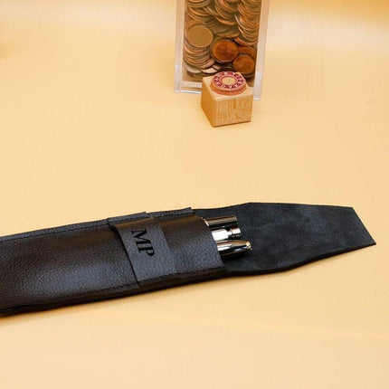 Leder Stifthülle. Personalisiertes Stifteetui. Monogram Stifteetui. Gravur Stifteetui. Monogramm - Federtasche. Bleistifthalter aus Leder. () kaufen bei Linkreich – Jetzt entdecken!