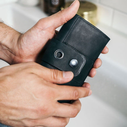 Ledertasche | Etui für Rasierer und Rasierpinsel (Ledertasche) kaufen bei Linkreich – Jetzt entdecken!