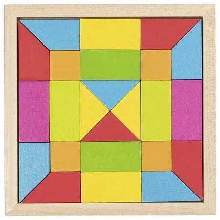 Goki Legespiel Bunt 58588 | Holz-Mosaikspiel ab 3 Jahren