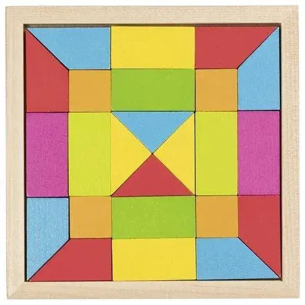 Goki Legespiel Bunt 58588 | Holz-Mosaikspiel ab 3 Jahren